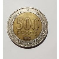 Чили 500 песо, 2002