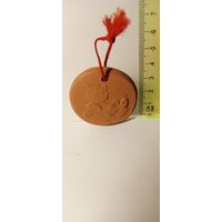 Плакетка-медаль.  Глина.