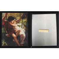 Фотокартина лебеди любовь семья 20х24см, дети на качелях (1 лот 1 картинка)