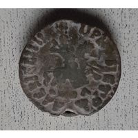 Копейка 1707 года Пётр l , соотношение штемпелей 6/12, фальшак (?).