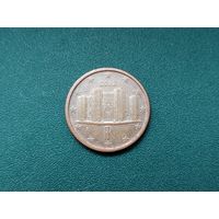 1 евроцент Италия.