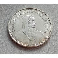 Швейцария 5 франков 1969 год серебро