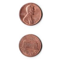 1 цент США 1987  года