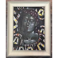 Кищенко А.М "Оля",1990г. Холст, масло. Размер 55х40 см.