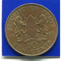 Кения 10 центов 1969