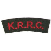 Нарукавный знак Королевского стрелкового корпуса армии Великобритании