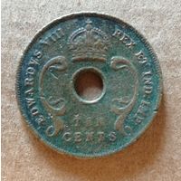 Британская Восточная Африка 10 центов, 1936 г., Эдуард VIII, (без отметки мд.) КМ# 24