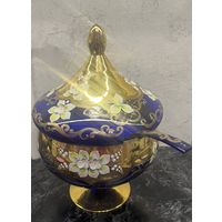 Набор для крюшона. Bohemia Crystal Изабелла Топаз
