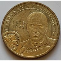 Польша 2 злотых 2011 год "Польские путешественники - Фердинанд Оссендовский"