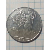 100 лир Италия 1976 год