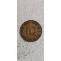 Германия 10 пфенниг 1950