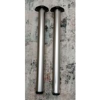 Опоры (ножки) мебельные металлические, с фланцами и крепежом, 2 штуки, одним лотом.цена за обе.