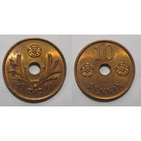 Финляндия - 10 пенни 1941 UNC