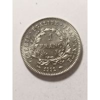 Франция 1 франк 1992