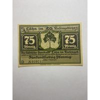 75 пфенингов (нотгельды) г. Германия.-1012