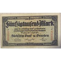 Банкнота 5000 марок 1923 год. Дрезден. Веймарская республика. С рубля без МЦ.