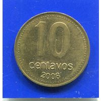 Аргентина 10 сентаво 2008