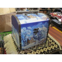 Шкатулка-сундук, сундучок подарочный.