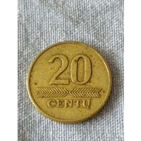 Литва. 20 центов 1998 года. (4)