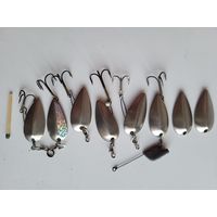 Блесна вертушка Байкал средний завод Сатурн ("Рыболов-спортсмен"), клеймо, СССР