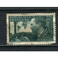 Франция - 1937 - Жан Мермоз - летчик 30С - [Mi.343a] - 1 марка. Гашеная.  (Лот 68HL)-T2P4