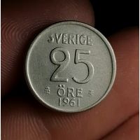 25 эре 1961, серебро, Швеция