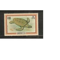 Ангилья-1975(Мих.216) , **    ,  Морская фауна, Черепаха (одиночка)
