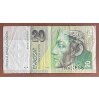 Банкнота. Словакия. 20 крон 2006 год.