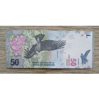 Werty71 Аргентина 50 песо 2018 UNC банкнота птица андский кондор