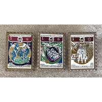 Международные полеты в космос. Интеркосмос. СССР - Вьетнам. Полная серия 3 значка