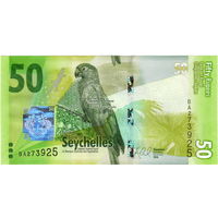 Сейшелы, 50 рупий, 2016 г., UNC