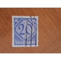 1920 Германия Рейх служебная Мих 26 (5-8)