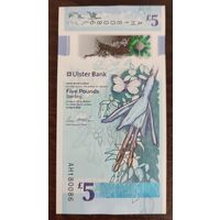 Северная Ирландия 5 фунтов 2018 г. Ulster Bank. PW-343. UNC полимер