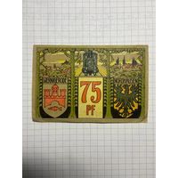 Нотгельд 75 пфеннигов 1921 год. -2112