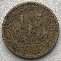 Того Французское 1 франк 1924 г.