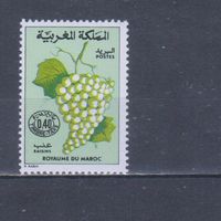 [1547] Марокко 1978. Флора.Плоды.Ягоды.Фрукты.Виноград на почтовых марках. MNH