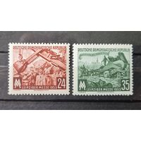 Германия, ГДР 1953 г. Mi.380-381 MNH** полная серия