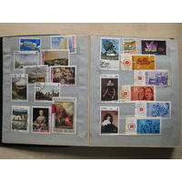Марки в альбоме, спорт, флора, фауна, Чехословакия, Польша около 340 шт.