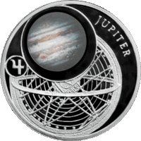Торги. Серебро. Юпітэр . Юпитер . 10 рублей , Solar System . Сонечная сістэма , Солнечная Система ,  2012 год .