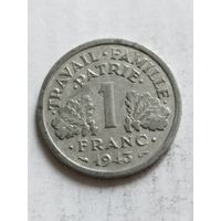 Франция 1 франк 1943