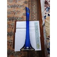 Ваза синяя высокая