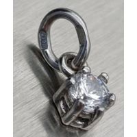 Серебрянный кулон Капля росы. Серебро 925 пробы.