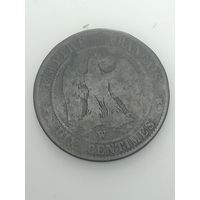 Франция 10 сантимов 1853 года . W  Лилль