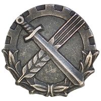 ПНР. Петличный знак (корпусовка) квартирьерской службы подразделений логистики