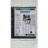 Leuchtturm S3 Grand Листы для банкнот двухсторонние на 3 (6 ячейки)! Целая пачка 5 шт! Германия, Лёйхтурм, Leuchtturm! ВОЗМОЖЕН ОБМЕН!