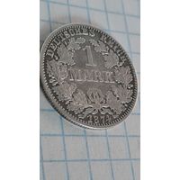 С 1 РУБЛЯ ! МОНЕТА ГЕРМАНИЯ  1 МАРКА 1874 год