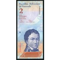 Венесуэла 2 боливара 2012 г. Р88d. Серия K. UNC