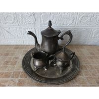 Кофейный набор эгоист. Серебрение. Европа. С 1 рубля!