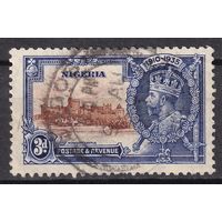 42.BrKS. Великобритания. Колонии. Нигерия. Серебряный юбилей. Георг V. 1935 г. 3d. Mi.#29.