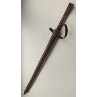 Ножны для штыка к винтовке Мосина до 1930 года.(кожа темно коричневая)